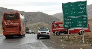
ترافیک پرحجم و روان در محورهای منتهی به پایانه‌های مرزی ایران و عراق
