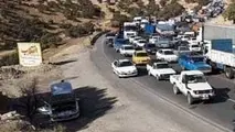 ترافیک سنگین در جاده اسلام آباد غرب به سرپل ذهاب