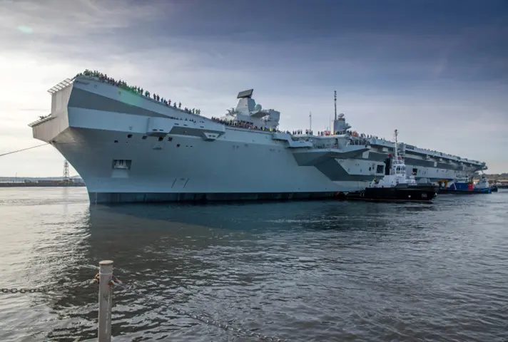 UK’s new aircraft carrier sets sail