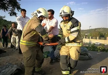 تصادف شدید در اتوبان بابایی 