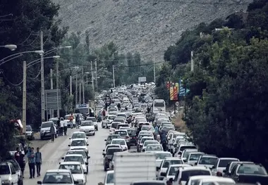 مه‌گرفتگی کندوان و وضعیت ترافیک در محور هراز