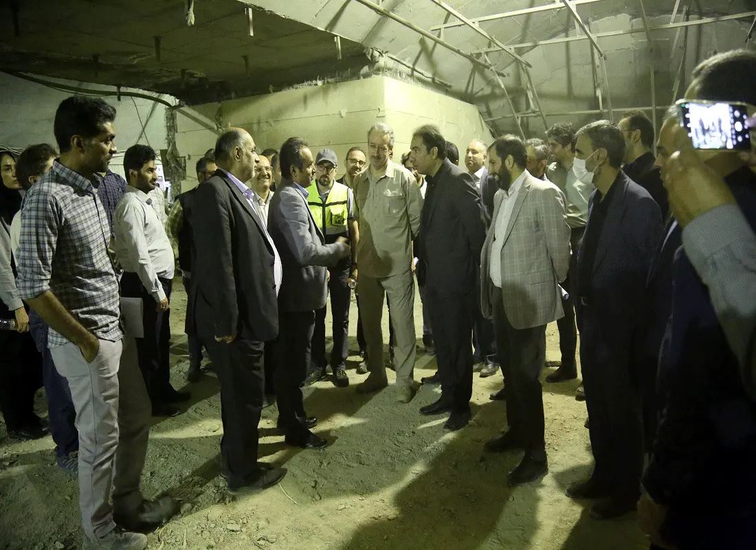 بازدید معاون شهردار تهران از روند پیشرفت عملیات اجرایی ایستگاه مترو بهار شیراز