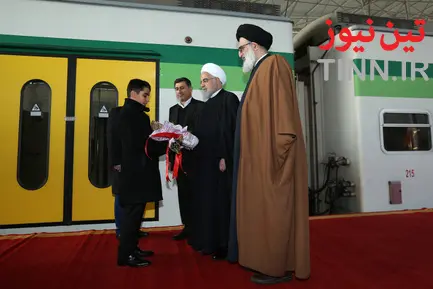 ایین افتتاح قطار برقی شهر جدید هشتگرد