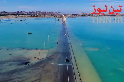 آبگرفتگی روستاهای طولا و رمچاه در جزیره قشم