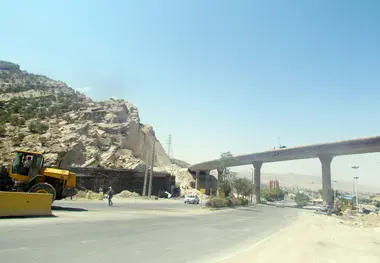 ساماندهی ترافیک ورودی شهر ایلام با تکمیل پل رو گذر ارغوان