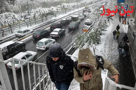 بارش اولین برف پاییزی در تهران
