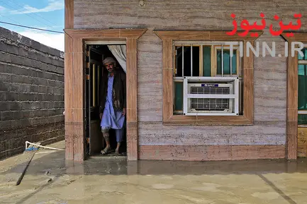 مناطق سیل زده جاسک