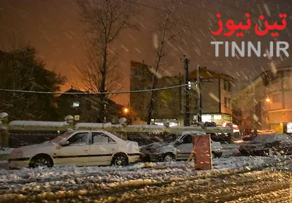 بارش سنگین برف در گیلان