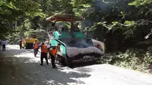 آسفالت ۵ کیلومتر از راه روستایی درازنو در استان گلستان