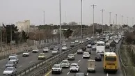 ترافیک نیمه سنگین در آزادراه کرج-تهران 