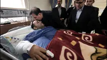 عیادت وزیر راه و شهرسازی از مجروحان حادثه تروریستی تهران 