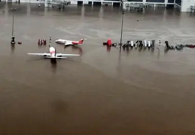 فرودگاه کوچین هند زیر آب رفت