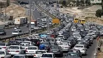 ترافیک سنگین در محور کرج به تهران