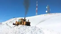 باز شدن  راه برفی فرستنده مالان کوه خلخال