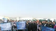 اعتراض رانندگان نفت‌کش اراک در اعتراض به طرح برندینگ شرکت نفت