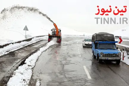 عملیات راهداری زمستانی در جاده هراز