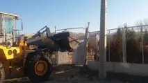 
بناهای غیرمجاز در هفت هکتار از اراضی کشاورزی قزوین قلع و قمع شد