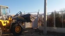 
بناهای غیرمجاز در هفت هکتار از اراضی کشاورزی قزوین قلع و قمع شد
