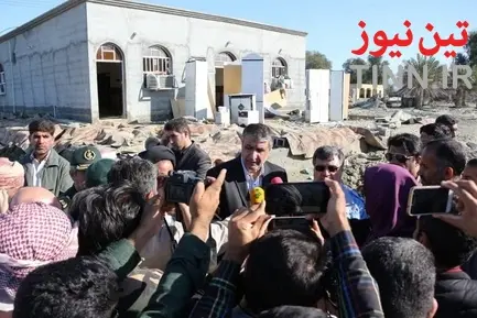 بازدید وزیر راه و شهرسازی از مناطق سیل‌زده شهرستان جاسک