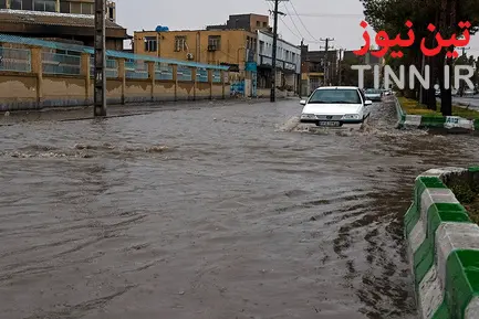 آب گرفتگی معابر در زاهدان