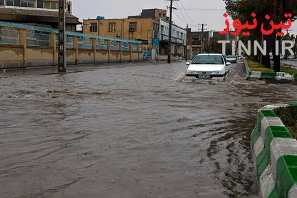 آب گرفتگی معابر در زاهدان