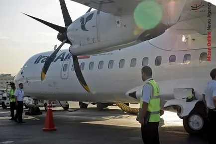 تصاویر دیدنی از نخستین پرواز هواپیمای ATR72 هما به سنندج