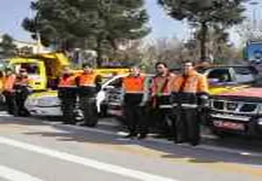 مانور بزرگ امداد جاده‌ای نوروزی در استان اصفهان برگزار شد