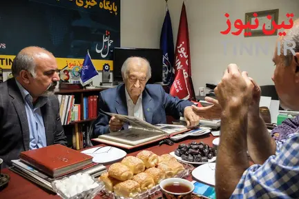حضور مسعود تهرانچی در تحریریه تین‌نیوز