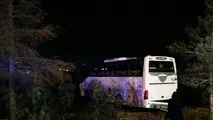 واژگونی اتوبوس در محور سمنان-دامغان
