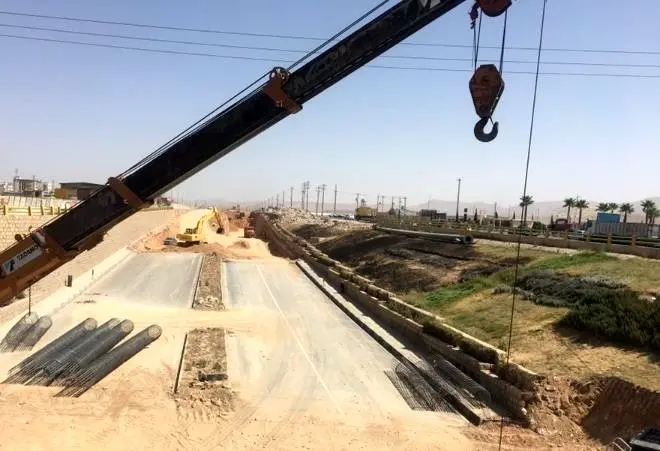 پیشرفت ۷۵ درصدی اجرای پروژه زیرگذر شهرک صنعتی بهاران در استان همدان