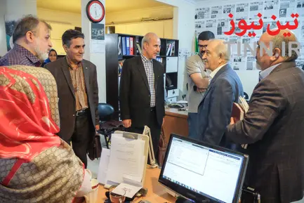 حضور مسعود تهرانچی در تحریریه تین‌نیوز