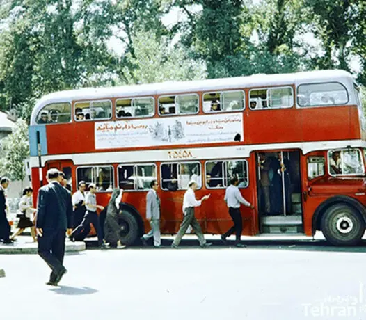 عکس| اتوبوس‌ های دو طبقه در تهران قدیم