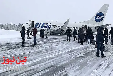 خروج هواپیمای بوئینگ مسافربری از باند در روسیه