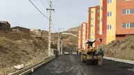 اتمام عملیات آسفالت محوطه پروژه مسکن مهر ۶۷۲ واحدی بانه کردستان 