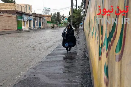 آب گرفتگی معابر در زاهدان