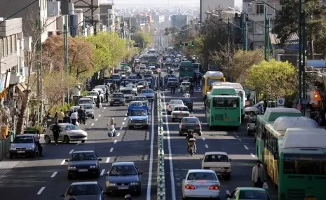  وضعیت ترافیک معابر تهران در نوزدهمین روز از فروردین 98