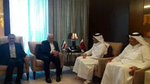 ظریف با وزیر امور خارجه قطر دیدار و گفتگو کرد