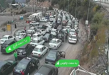 از جاده چالوس تردد نکنید! + فیلم