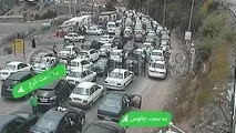 ترافیک سنگین در آزادراه‌های قزوین-رشت و کرج-قزوین