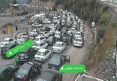 از جاده چالوس تردد نکنید! + فیلم