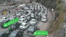 از جاده چالوس تردد نکنید! + فیلم